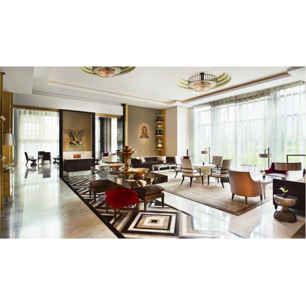 Résistant à l'usure Meubles d'hôtel modernes Packages de chambre à coucher Ensemble de métal en bois massif