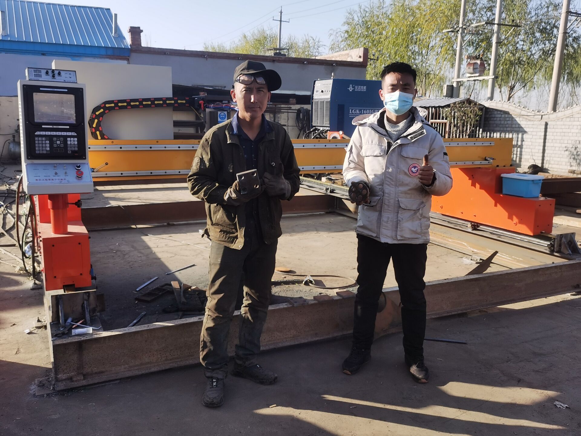 Тип портала автомата для резки плазмы CNC пламени моста под тяжелые грузы стальной