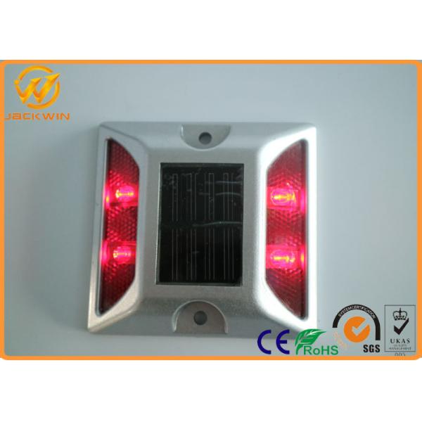 PC + Aluminum Solar Cat Eyes Reflective Road Studs 1500 Meters Visual Distance