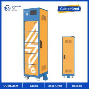 Troca da bateria da bateria de lítio LiFePo4 48V 60V 72V que troca o armário