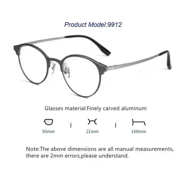 Полноформатный магнитный чистый титановый бизнес алюминиевый зажим на очках