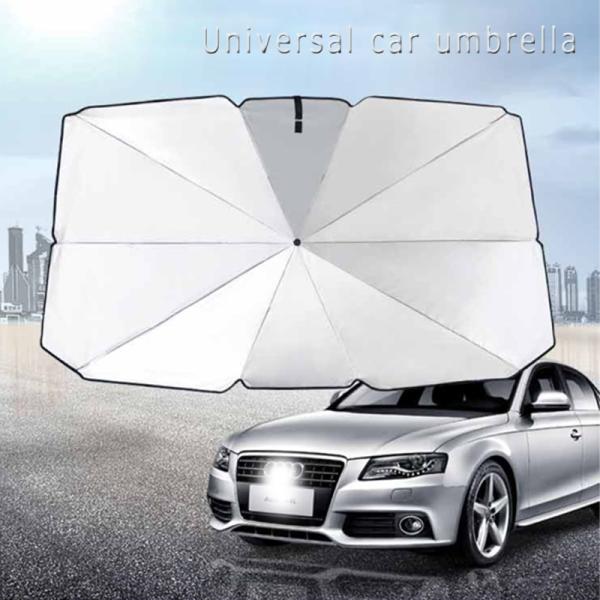 Steel Frame Customized Logo Car Windshield Sunshade Umbrella UV Protect Foldable