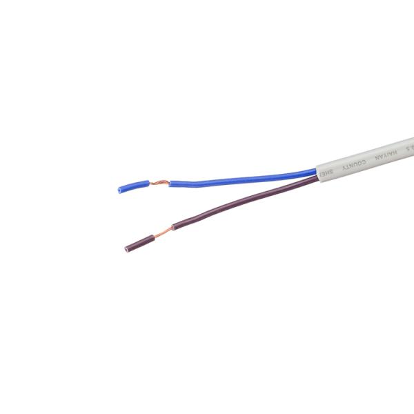Top Rated SNI Standard 10A 2 Pin Prong H05vvh2 f 2x0.75mm2 AC Power Cable for Your Home Kitchen Appliances