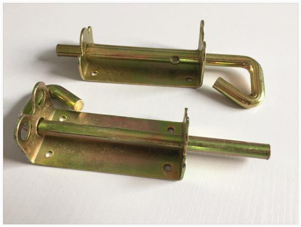 Yellow Zinc Door Bolts And Latches Long Working Life Anti Rust Water Proof