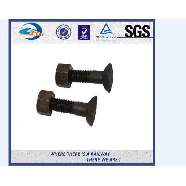 Grade 4.8 / 8.8 Railway Bolt , Hot Galvanized Fish Bolt And Nut