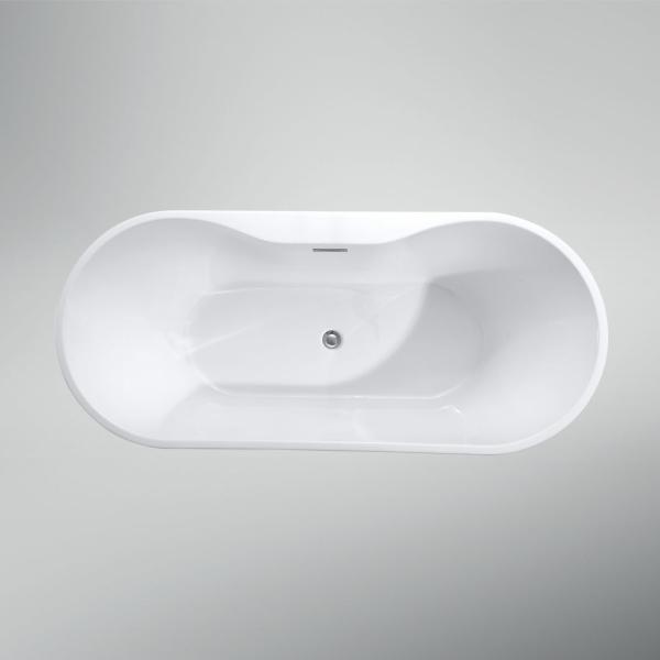 JSD9202 Luxury Ellipse Acrylic Freestanding Bathtub with Whirlpool/Massage Function
