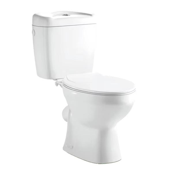 Cheap Price Classical Model Two Piece Toilets Washdown Flushing RImless White Color Toilets