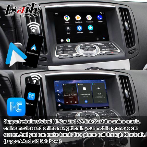 Lsailt 8G Android Infotainment Module para Infiniti Q60 G37 G35 Q40 2008-2016 Incluído CarPlay sem fio, Android Auto