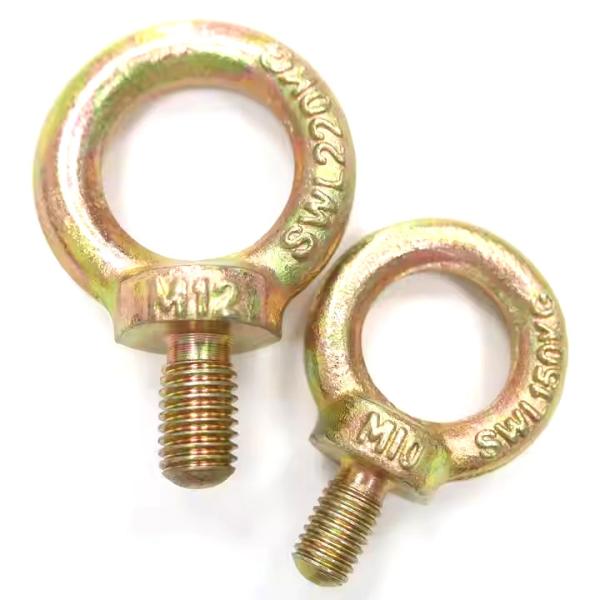 Cabeça Forjada de Aço Amarelo Zinco JIS 1168 Força Pesada Elevador Olho para Olhos Customizados