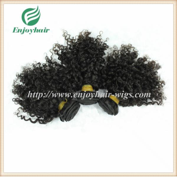 Indian virgin hair weave natural color(can be dye)  curly hair 10''-26'' hair extension