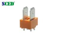 componentes elétricos terminais do PWB do terminal de bronze PA66 do PWB 30A alaranjados