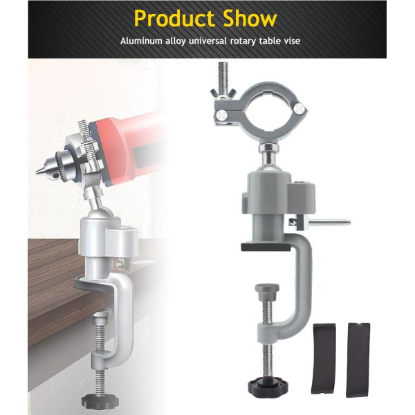 Стойка точильщика алюминиевого сплава с универсальными зажимными тисками