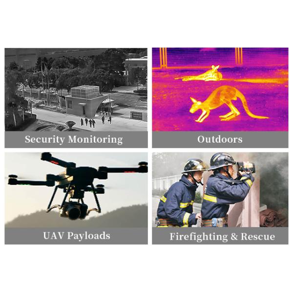 Uncooled ядр 400x300 17um камеры FPA Thermographic термальное