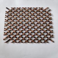 Rideau en acier inoxydable décoratif en métal tissé en treillis métallique pour l'architecture