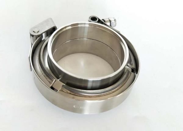 Exhaust System V Bend Clamp Stainless Steel Spot Welded 4 Inch
