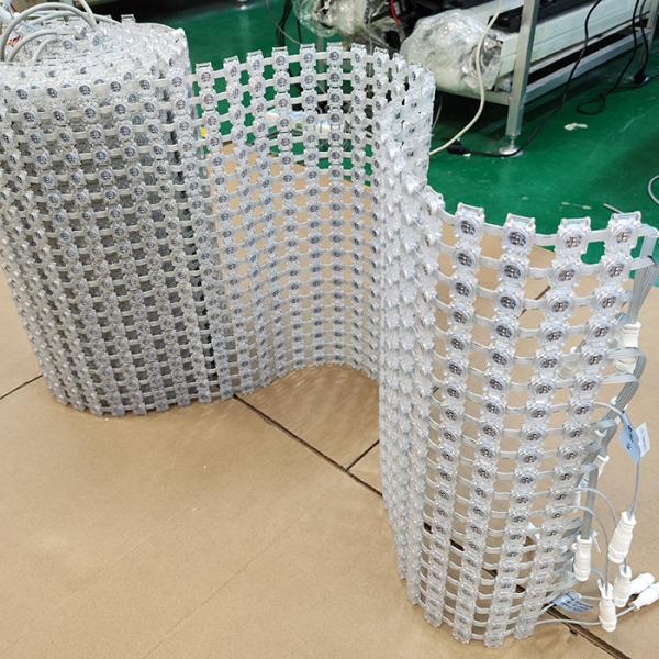 P40 フレキシブル LED メッシュスクリーン RGBW IP67 屋外用 ステージ背景向け