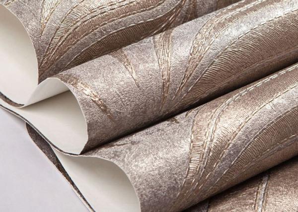 Embossed Modern Removable Wallpaper with Removable Vinyl Material 0.53*10M