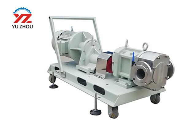 Movable Rotary Lobe Pump 3RP Series Horizontal Electric Drive Stainless Steel 316