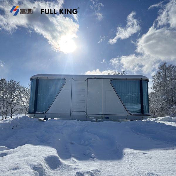 Galvanized Steel Frame Space Capsule House with Solar Power Compatibility for Fast Install in Various Locations
