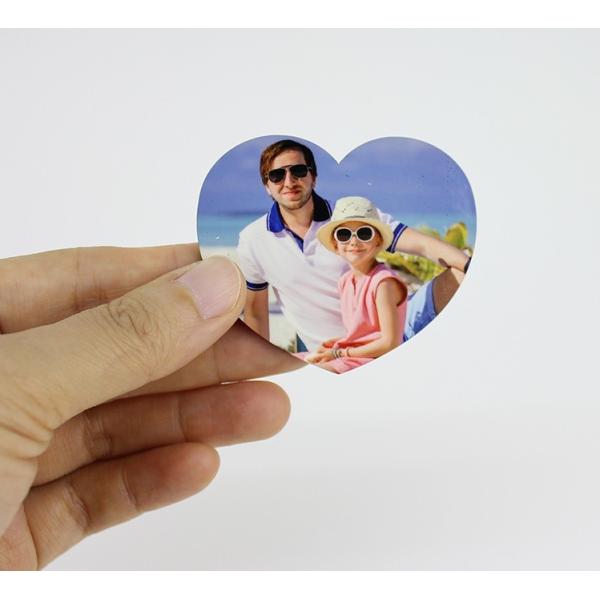 Wholesale Heart Shape 60x54mm Sublimation Blank Fridge Magnet for Household Appliances Decorating Accessories
