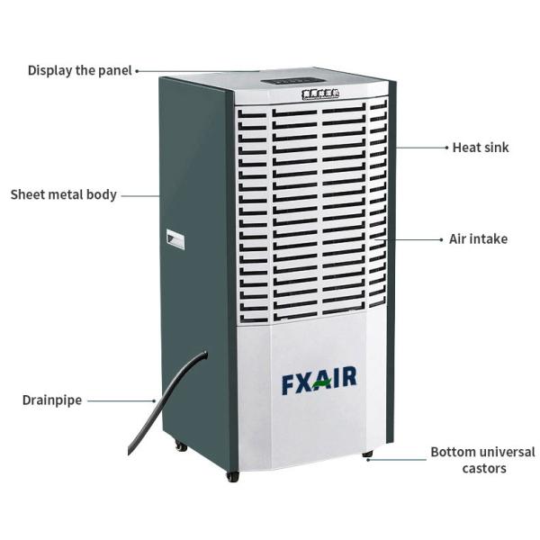 10L/H best industrial refrigerant factory dehumidifier in garage chemical warehouse dehumidifier with drain hose China