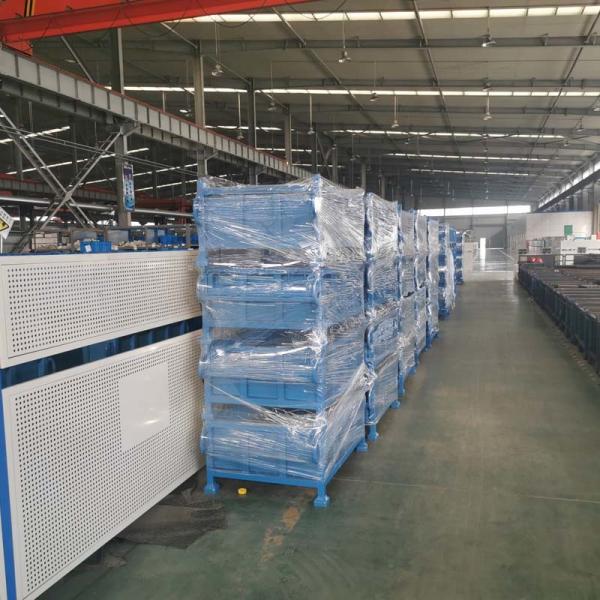 Boîte à palettes en métal pliable pour stockage industriel et emballage