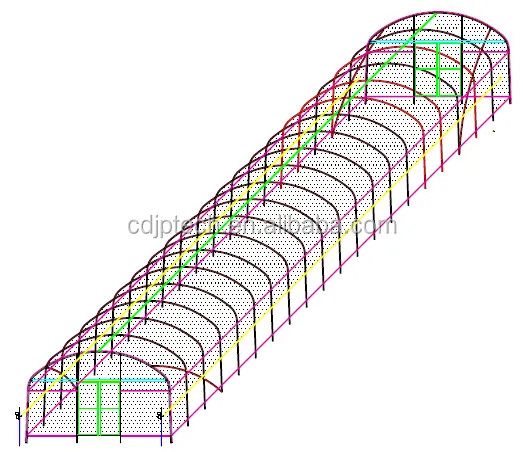 PE/PO Film Galvanised Steel Greenhouse For Mushroom Cultivation