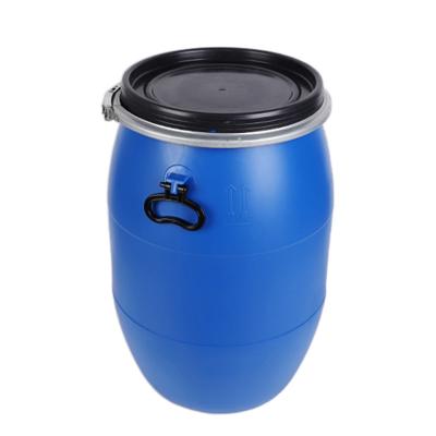 55 Gallon Plastic Drum 210 Litre HDPE Open Top Blue Plastic Drum With Lock Ring Lid