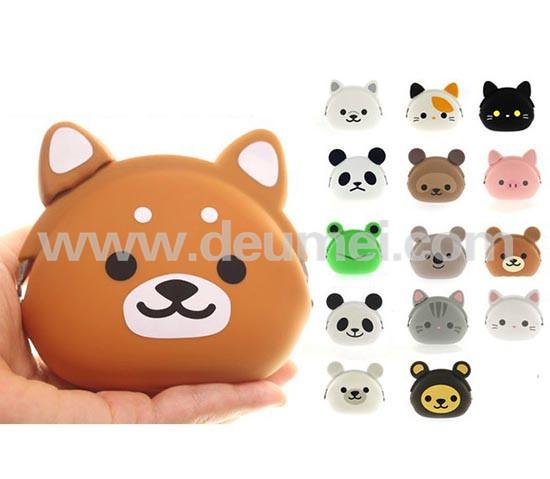 Funny OWL Pattern Cartoon Animals Silicone Coin Purse Pouch Coin Bag for Kids