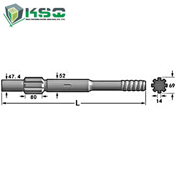 T38 CNC Milling  Rock Drilling Tools HL 850 / HL 850S