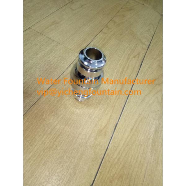 Chrome Brass Adjustable Straight Spray Foam One Inch Fountain Nozzles For Ponds