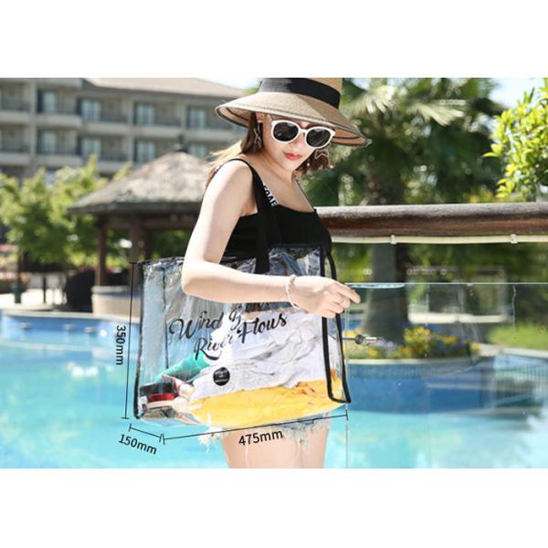 Woman Transparent PVC Bag Shoulder Handle Type For Outdoor Activities
