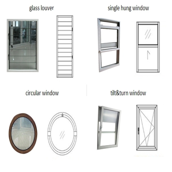 Aluminium Casement Tempered Insulated Glass 15mm Window Door Glass