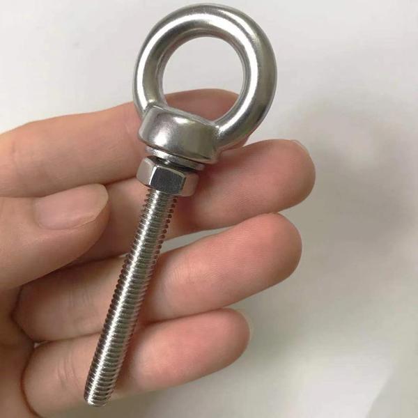 INCH Measurement System Stainless Steel Eye Bolt M6 Shoulder 1/4