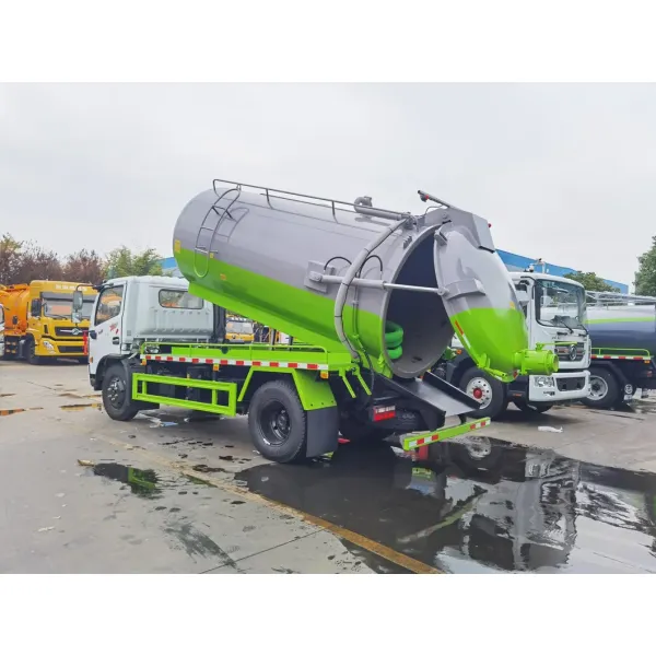 Dongfeng 6cbm, 8cbm, and 10cbm Vacuum Trucks, 4X2, 6-Wheel Vacuum Trucks for Sale.