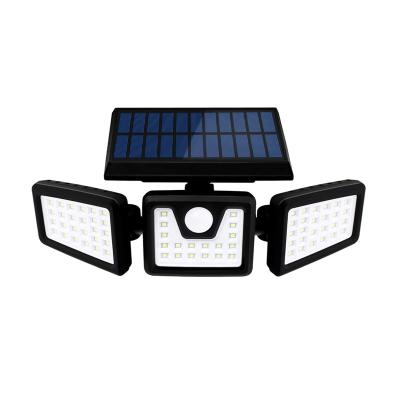 18650 luzes exteriores da parede das luzes solares impermeáveis ajustáveis do diodo emissor de luz com sensor