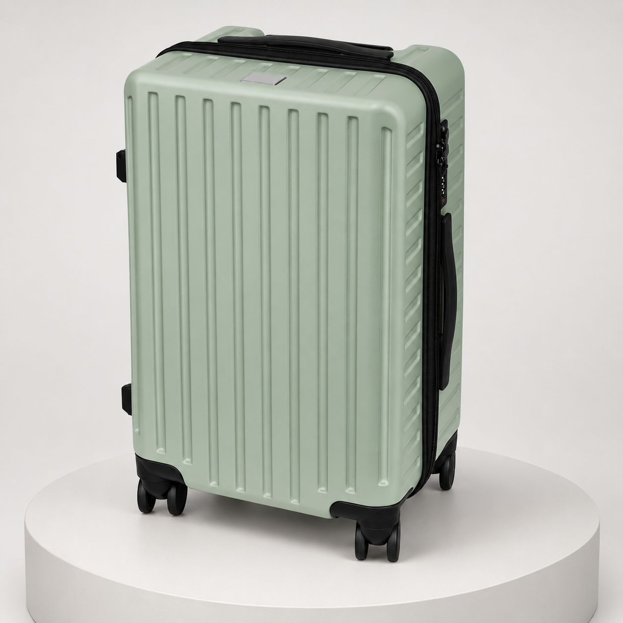 Sage Green Hardshell Luggage with TSA Lock