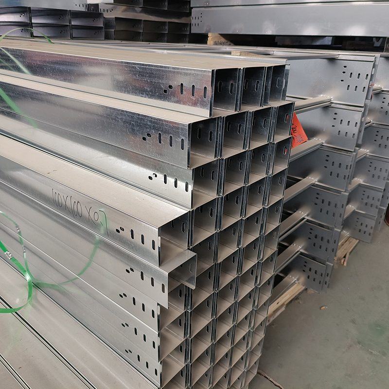 Open Slot Steel Slotted Cable Tray Medium Duty Galvanized Support System for Industrial Plant Wiring
