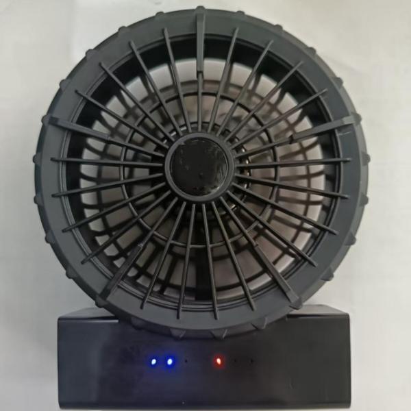 Rechargeable Jacket Cooling Fan And Battery In One Type C 5000mah battery operated fan suitable for 90mm clothes hole