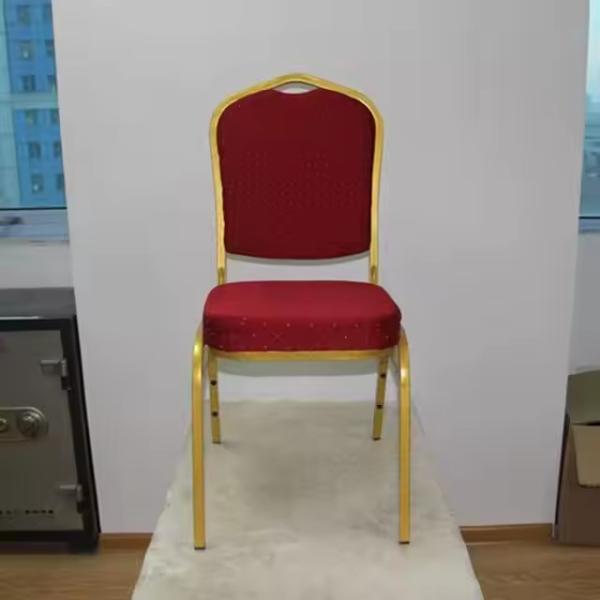 Wedding Chairs For Hotels Fabric Metal Frame Banquet Chairs NO Folded