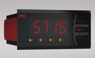 PR 5715 Digital Panel Meter Panel Mount 4 Relays Analog Output Programmable LED Indicator