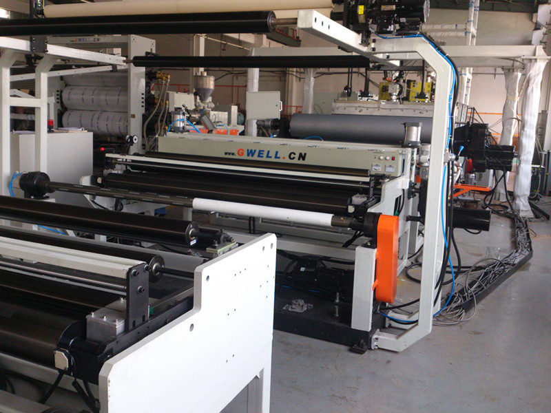 GWELL EVA Solar Film Extrusion Line with 2200mm Width 0.3-1mm Thickness and 15m/min Linear Speed for PV Module Encapsulation