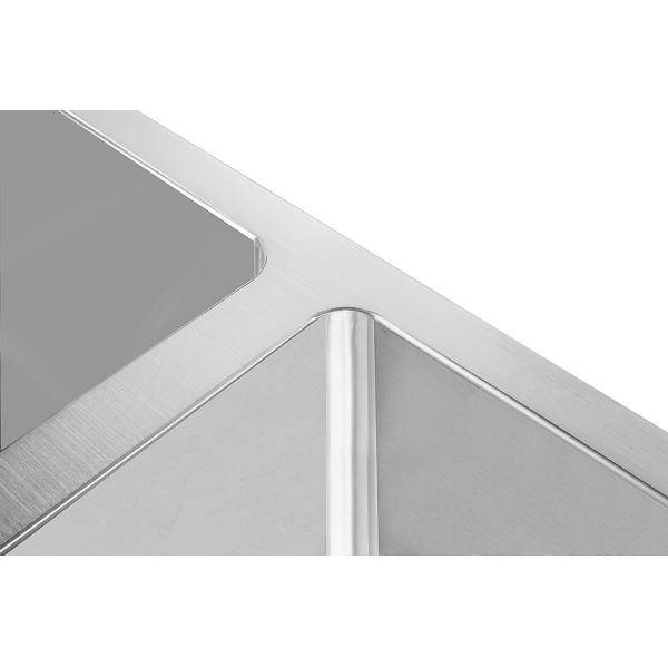 SS304 Black Top Mount Farmhouse Sink Hand Wash Basin With Drainboard