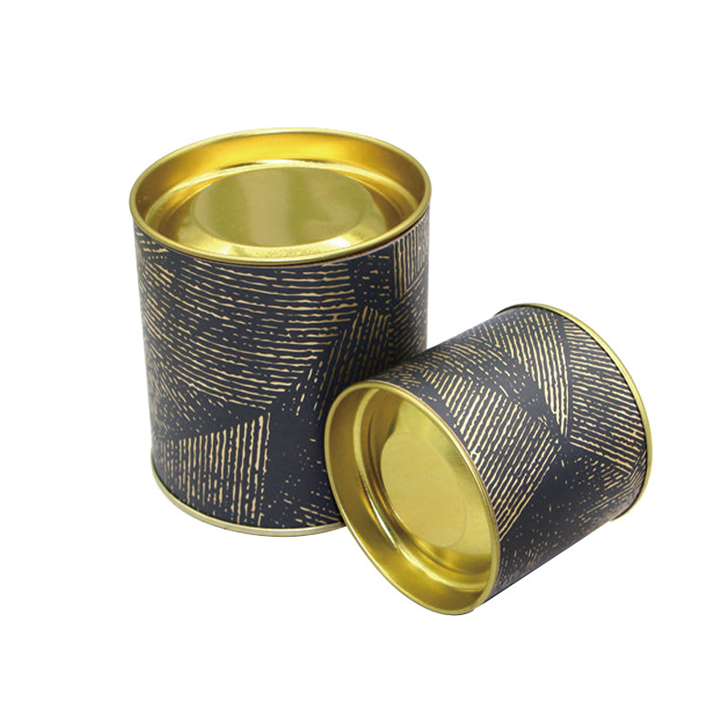 Custom Eco Friendly Reusable Paper Canister Packaging With Plug Lid