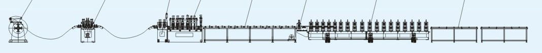 Машина 25m/min холоднокатаной стали большого диаметра 114mm-273mm