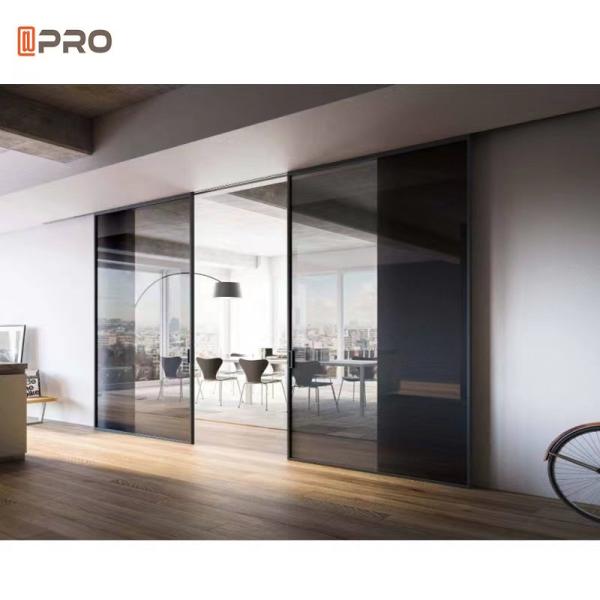Customized Size Aluminium Sliding Glass Doors Frameless For Laboratories