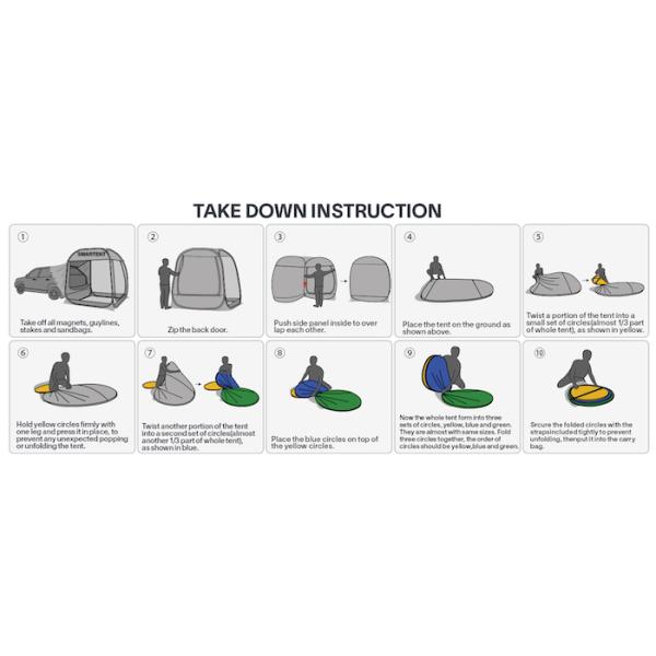 2.13*2.13*2.18M Бежевый цвет Ультрафиолетовый защитный водонепроницаемый покрытый полиэстерный поп-ап спортивный транспортный средство Кампинговая палатка