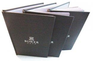 Services d'impression faits sur commande de bloc-notes de carnet de support de tissu de livre à couverture dure d'OEM en ligne