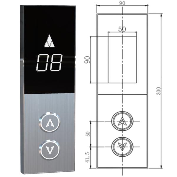 エレベーター着陸操作パネル エレベーター呼び出し 車制御パネル エレベーター部品 LOP