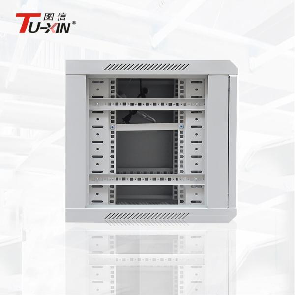 19 Inch 9U  Wall Mount Rack Cabinet , International Standard Network Cabinet Wall Mount